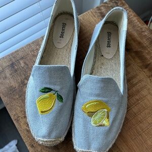 Soludos Lemon Smoking slipper espadrille Size 9 1/2